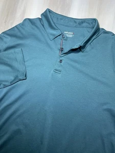 UNTUCKit Herren 3XL Damaschino Langarm Poloshirt Reg Fit Forest Green Baumwolle - Bild 1 von 8