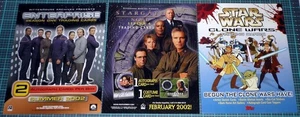 Tarjetas coleccionables de ciencia ficción hojas de venta Star Trek, Stargate, Star Wars Clone Wars - Imagen 1 de 1