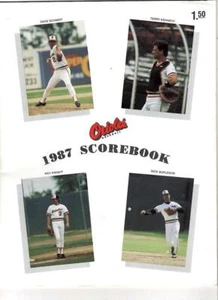 BALTIMORE ORIOLES ~ 1987 Program vs A's, Ripken Streak - Picture 1 of 1