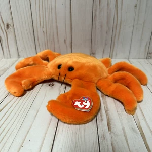Ty Beanie Buddies Scavatore il Granchio Peluche Arancione con Etichetta da Appendere 12 Pollici - Foto 1 di 10