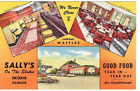 1950 Postcard. Sally's on the Skokie. Skokie, Illinois