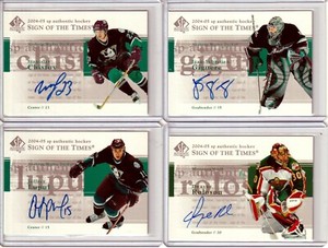 2004-05 SP Authentic Sign of the Times Jean-Sebastien Giguere AUTO - Ducks