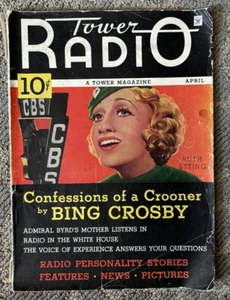 Radio Tower #1  April 1934-1st Issue-Bing Crosby - Picture 1 of 10