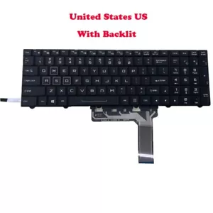 Tastiera USA retroilluminata per AVADirect Avant P750DM2-G P870DM-G inglese US nera nuova - Foto 1 di 2