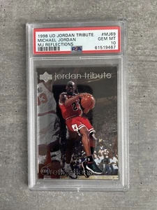 1998 UD Jordan Tribute Michael Jordan MJ Reflections PSA 10 GEM MT #MJ69 Bulls - Picture 1 of 2