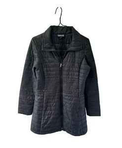 Patagonia Jacket Womens Size S Black Puffer Long Full Zip Fiona Parka - Picture 1 of 10