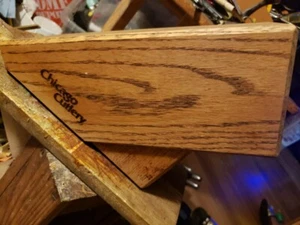 Chicago Cutlery Knife Block 6 Slots Solid Oak - Picture 1 of 11