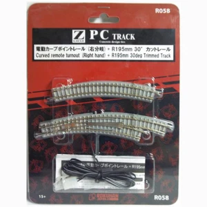 Rokuhan Z Scale R058 PC Curved Turnout RH Concrete - Picture 1 of 1