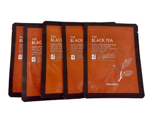 TonyMoly The Black Tea Nutrition & Moisture Mask Sheet Set of 5 - Picture 1 of 1