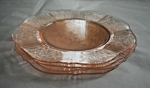 MacBeth Evans PINK AMERICAN SWEETHEART - DEPRESSION GLASS 8" SALAD LUNCH PLATE - Picture 1 of 15