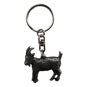 Goat pewter metal keyring - Picture 1 of 1