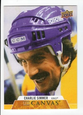 2020-21 UD Canvas Charlie Simmer Retired Stars Card C244 Los Angeles Kings - Image 1 of 2