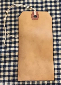 Special Price- 200 LARGE Coffee Stained Primitive Hang Tags Lot - Picture 1 of 3