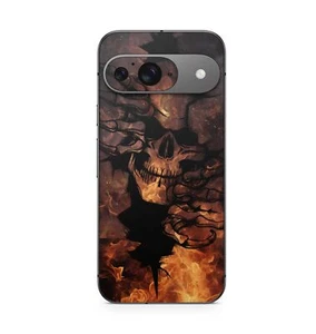 Film de protection Google Pixel 9 Skin design protection anti-rayures vinyle autocollant Skull on F - Photo 1/1
