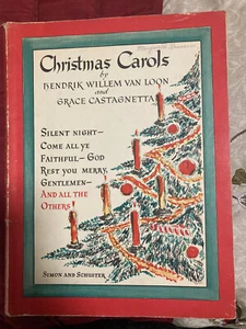 Christmas Carols by Hendrik Van Loon/Grace Castagnetta Vintage 1937 - Picture 1 of 3