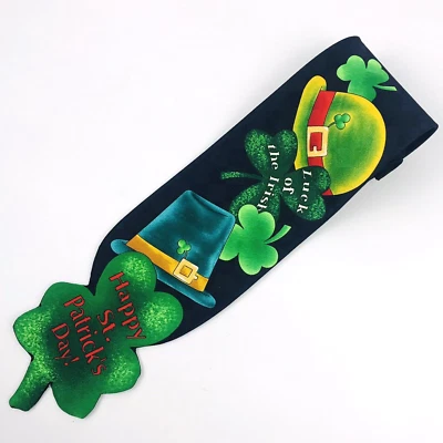 De Colección Lucky Irish Día de San Patricio Novedad Corbata Trébol Sombrero Tema Hecho en Corea Foto 1 de 4