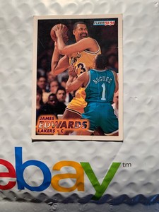 1993-94 Fleer Basketball #312 James Edwards Lakers