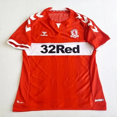 Middlesbrough FC Hummel Jersey L Red Home 19-20 Red Beecool 32Red Futbol Adult  - Image 1 of 4