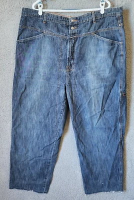 Y2K Marithe Francois Girbaud Double Button Skater Hip Hop Blue Jeans Size 44 - Image 1 of 4