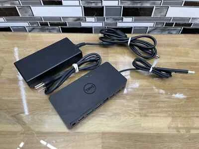 Dell D6000 Laptop Docking Station USB-C Universal M4TJG 0M4TJG w/ 130w PSU ! rs - Image 1 of 4