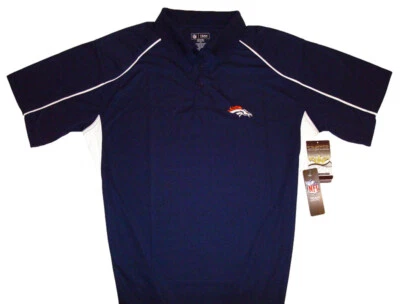 Denver Broncos Men's NFL Performance Polo - Big & Tall Sizes - New W/Tags-Navy - Image 1 of 3