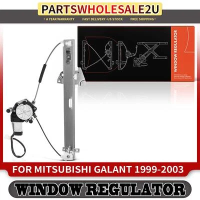 Regulador de ventana eléctrica trasero izquierdo con motor para Mitsubishi Galant 1999-2003 2 pines Foto 1 de 4
