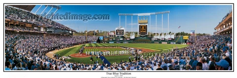 Kansas City Royals Kauffman Stadium True Blue Unframed Panoramic Poster #2055 Cover
