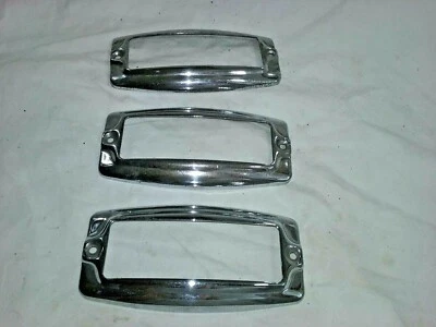 Lote de 3 biseles de luz de estacionamiento reverso cola Kaiser Frazer 1947 1948 - SP672 Foto 1 de 4