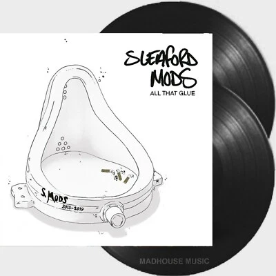 SLEAFORD MODS LP x 2 All That Glue DoubleBLACK VINYL + Pro Sheet IN STOCK Fizzy - Image 1 of 4