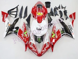 Fit for 2004-2006 YZF R1 Red White Black ABS Injection Mold Bodywork Fairing Kit - Picture 1 of 9