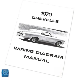 Folleto manual de diagrama de cableado Chevelle 1970 cada uno - Imagen 1 de 3