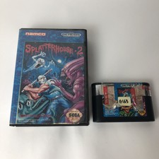 Authentic Sega Genesis Game Splatterhouse 2 With Case. Tested! Works! See Pics