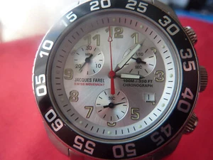 Gent's JACQUES FAREL 1/10th Second Chronograph Quartz Watch with Date (AJJ1215G) - Picture 1 of 9