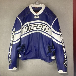 Icon Daytona Jacke Performance Textil Motorradjacke XXL blau-weiß - Bild 1 von 24