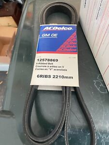 Serpentine Belt-VIN: E, Eng Code: LA1 ACDelco GM Original Equipment 12578869
