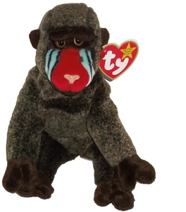 Cheeks Ty Beanie Baby Babies Monkey 1999 Vintage - Picture 1 of 2