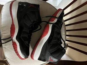 Air Jordan 11 Retro Bred 2012 Talla 10.5 378037-010 Rojo Negro Charol - Imagen 1 de 13
