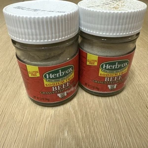 2 X Herb-Ox Sodium-Free Beef Flavored Granulated Boullion, 3.3 Ounce - Picture 1 of 3