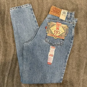 Vintage Levis 550 Jeans Womens Size 8 Relaxed Fit Tapered Leg 31” Inseam NEW - Picture 1 of 10