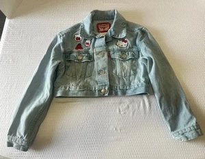Levi's Hello Kitty Girls Denim Jean Jacket, US Sz 8-10 Years - Picture 1 of 8