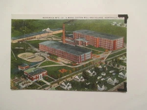 Huntsville Alabama Postkarte Merrimack MFG Co Modell Baumwollspinnerei & Dorf AL - Bild 1 von 2