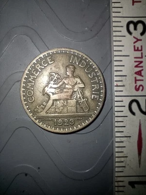 Moneda de 2 francos Francia 1923. Moneda mundial  Foto 1 de 2