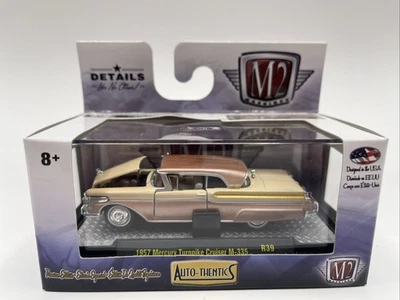 M2 Machines Limited Auto-Thentics 1957 Mercury Turnpike Cruiser M-335 fundido a presión 1:64 Foto 1 de 2
