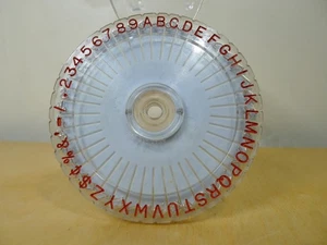 Dymo AMERICAN 215 Font Character Wheel Replacement for Vtg Label Embosser Maker - Picture 1 of 2