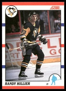1990-91 SCORE RANDY HILLIER PITTSBURGH PENGUINS #76 - Picture 1 of 2