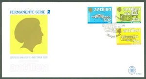 Colonies G39 Netherlands Antilles 1984 FDC 3v Architecture - Saba St Eustatius  - Picture 1 of 1