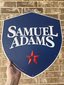 Insegna Vintage Samuel Adams Oktoberfest Brewer Patriot Boston Beer 18" x 16" Metallo - Foto 1 di 9