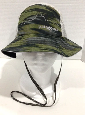 Patagonia Duckbill Bucket Hat Mesh Camo Unisex Rare Discontinued Style - Image 1 of 4