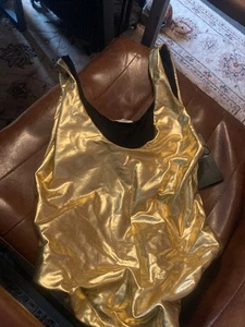 Cuerpo dorado metálico Saint Laurent Paris talla M, nuevo con etiquetas - Imagen 1 de 4