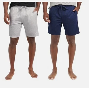 Paquete de 2 pantalones cortos de cintura elástica Eddie Bauer para hombre, múltiples, M - Imagen 1 de 3